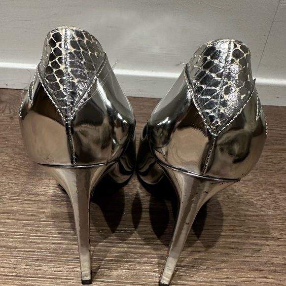 Metallic Saint Laurent Heels 37.5 - Picture 3 of 10